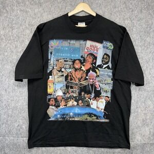 New Orleans Rap T-Shirt Men XL Shaka Wear Lil Wayne Jazz Nola Cash Money Records